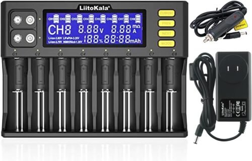 efillooc liitokala lii-s8 8 slot charger 2A fast charger