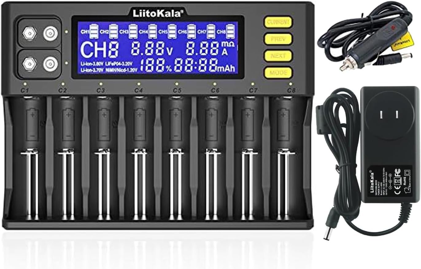 efillooc liitokala s8 8 slot charger 2A fast charger (2) efillooc liitokala lii-s8 8 slot charger 2A fast charger
