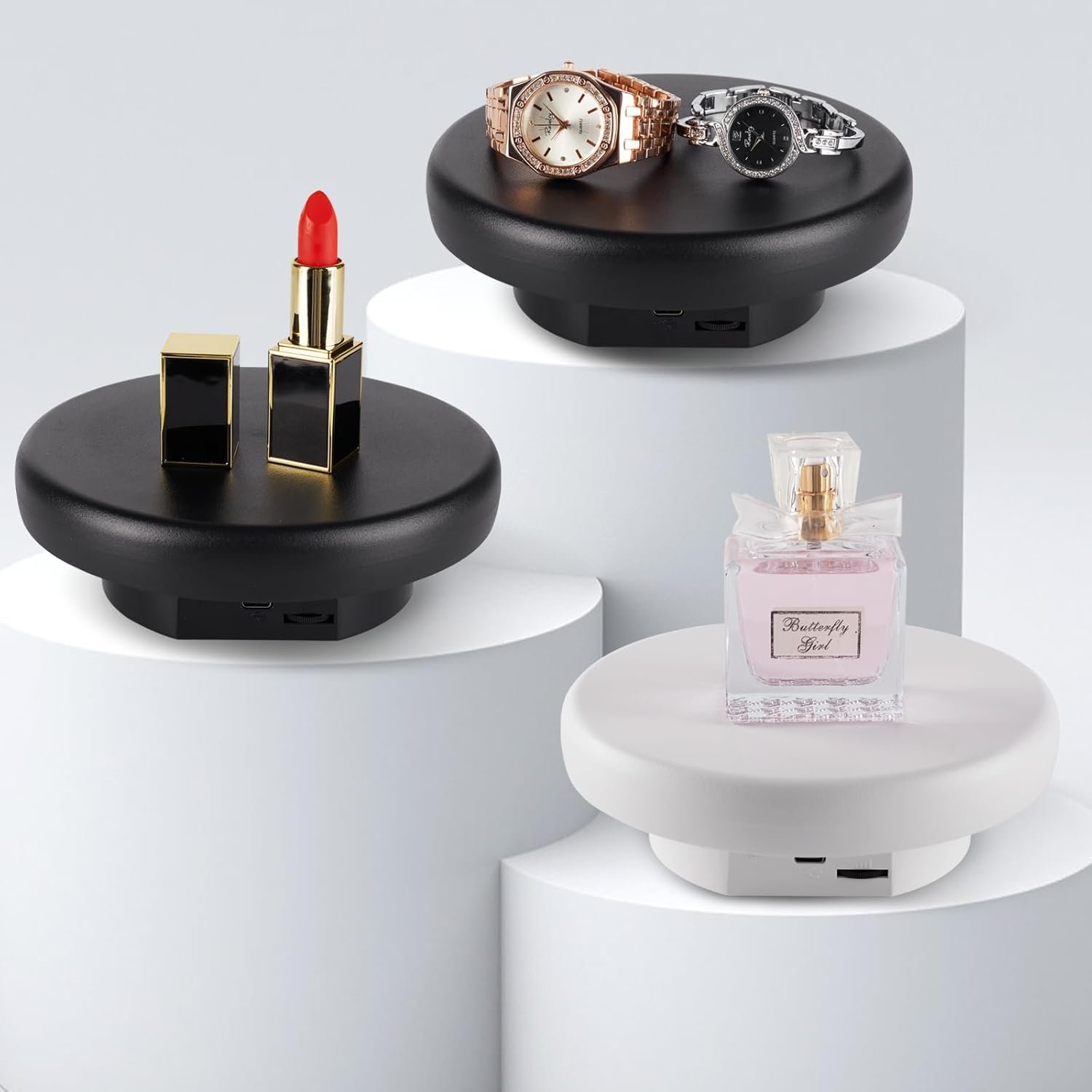 efillooc turntable display stand 16cm mushroom 4kg