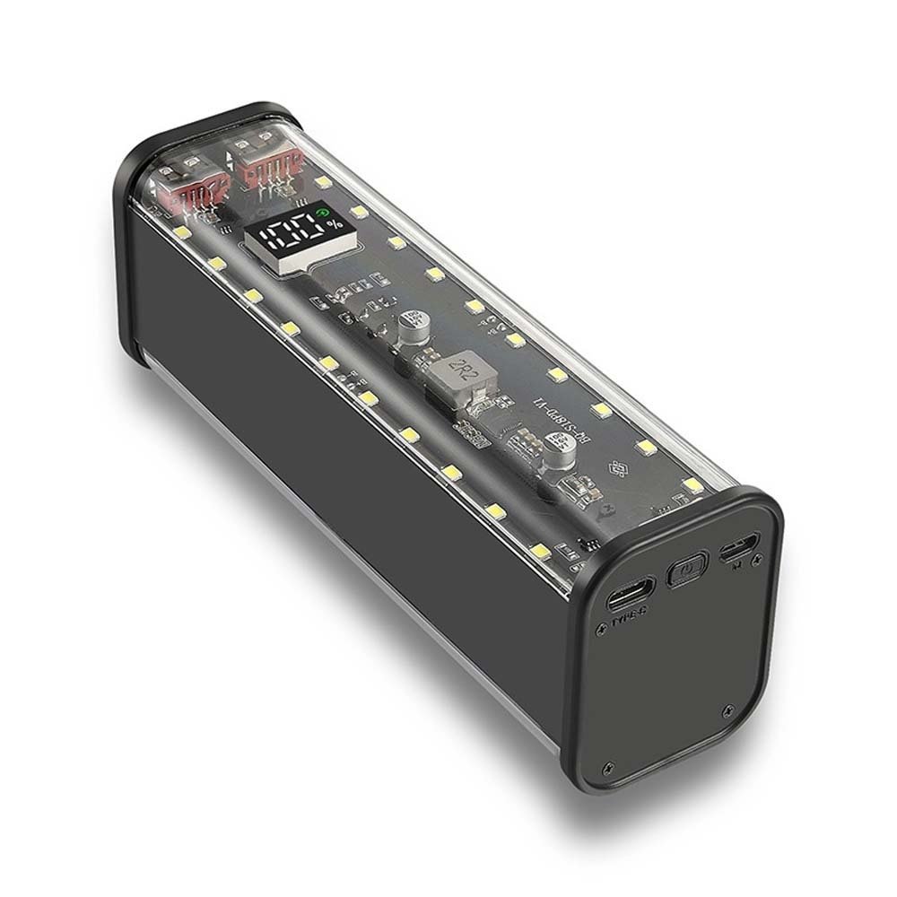 efillooc 8x18650 Led Light Power bank shell case battery box