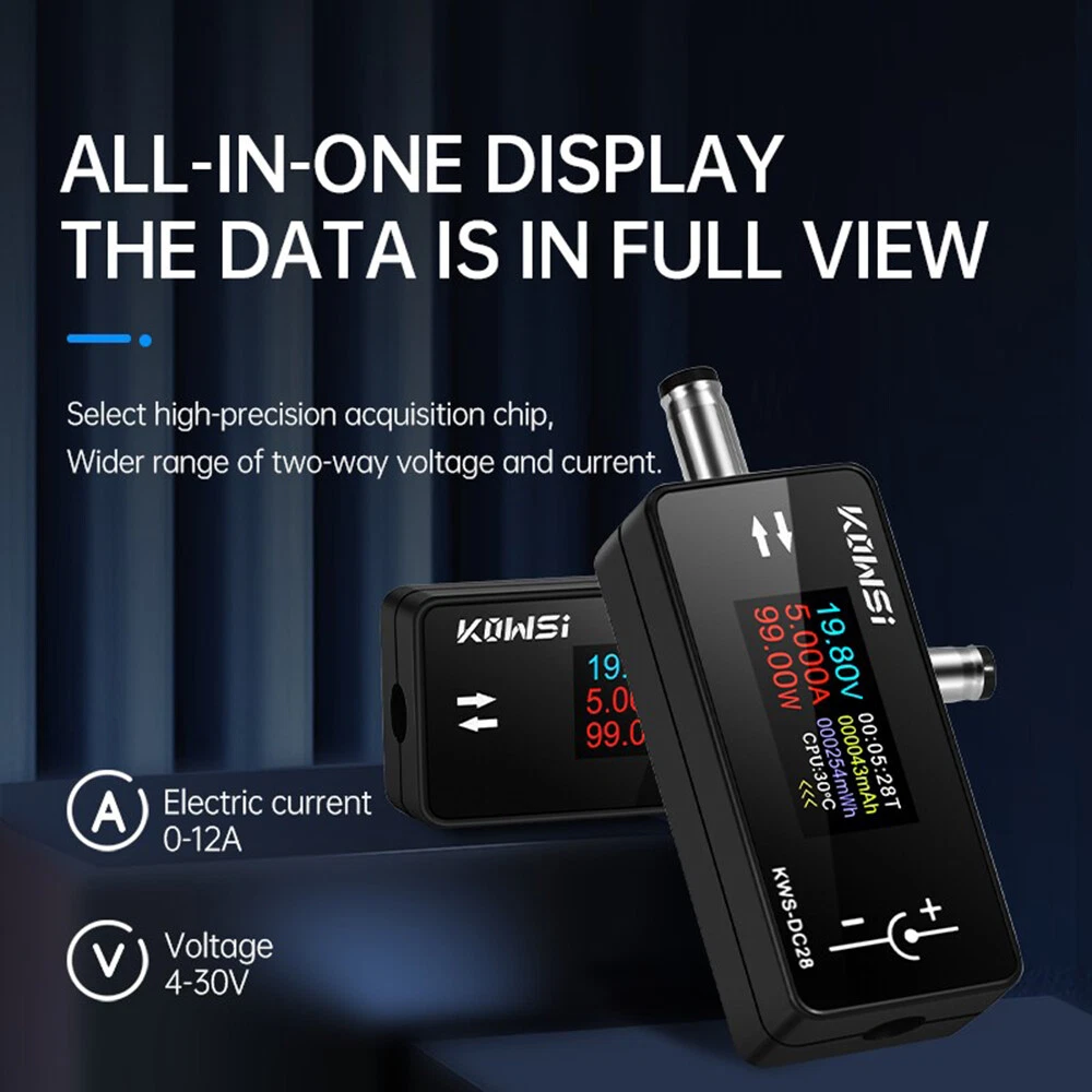 efillooc kowsi kws-dc28 voltage tester power meter