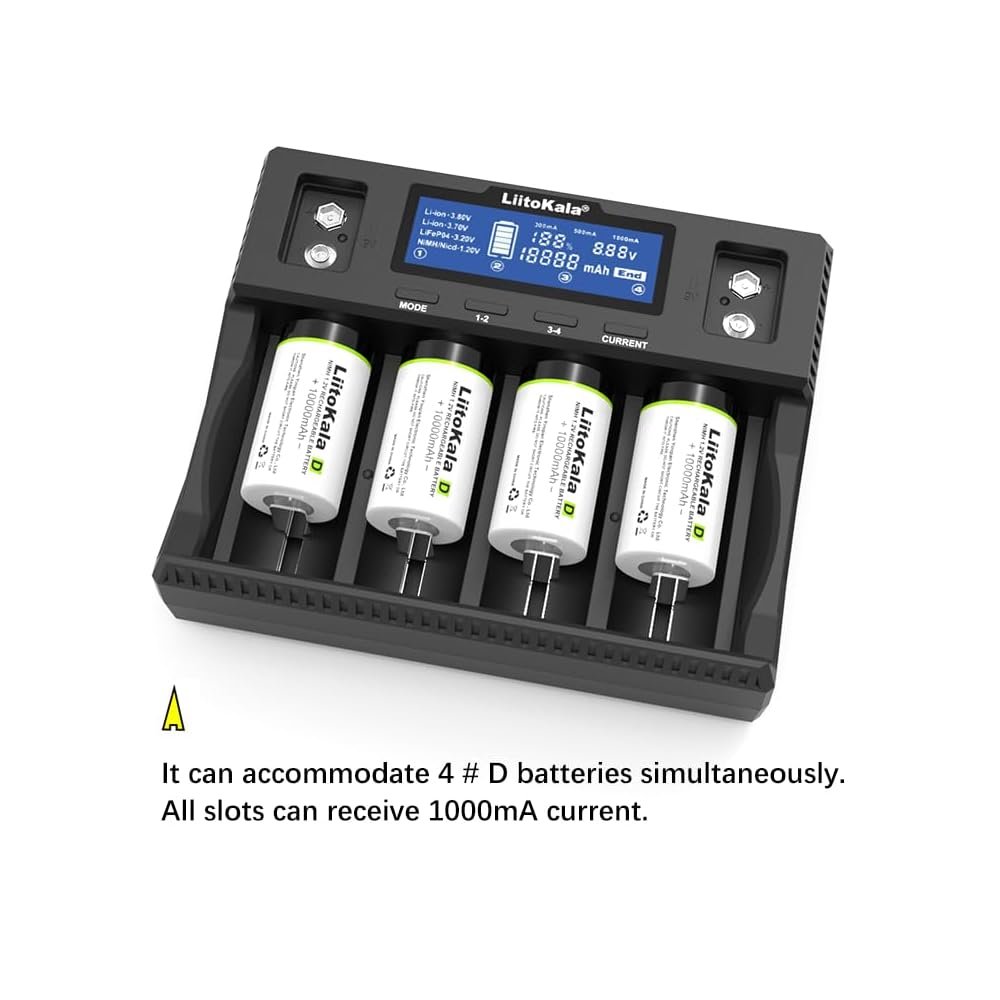 efillooc liitokala lii-d4xl battery charger