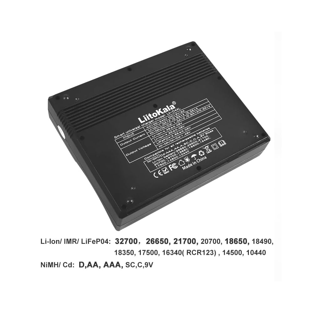 efillooc liitokala lii-d4xl battery charger