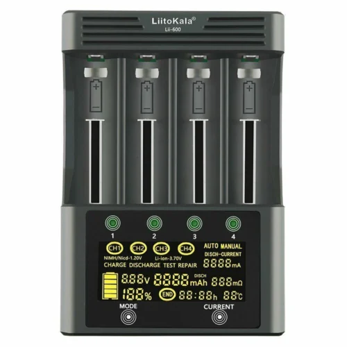 efillooc liitokala lii-600 3A smart charger aa 18650