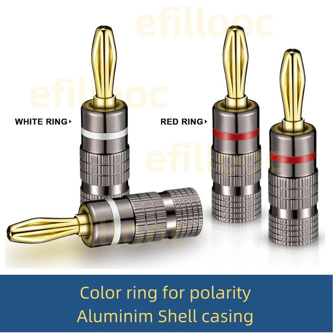 efillooc 4mm banana plug connector for fosi audio