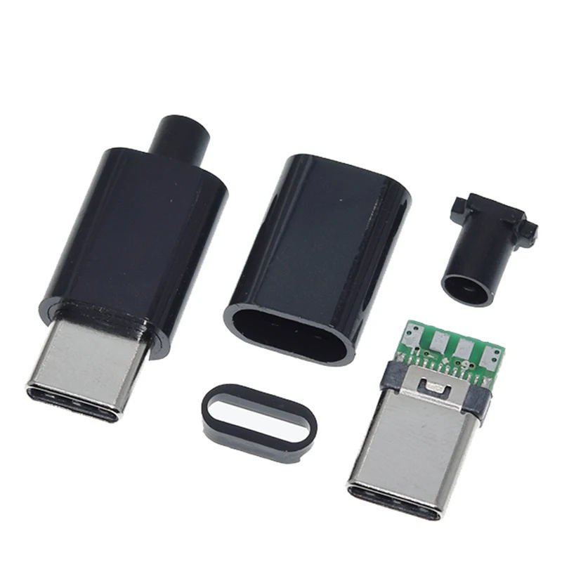  DIY Type-C USB-C Connector Male Plug with Case Shell Housing