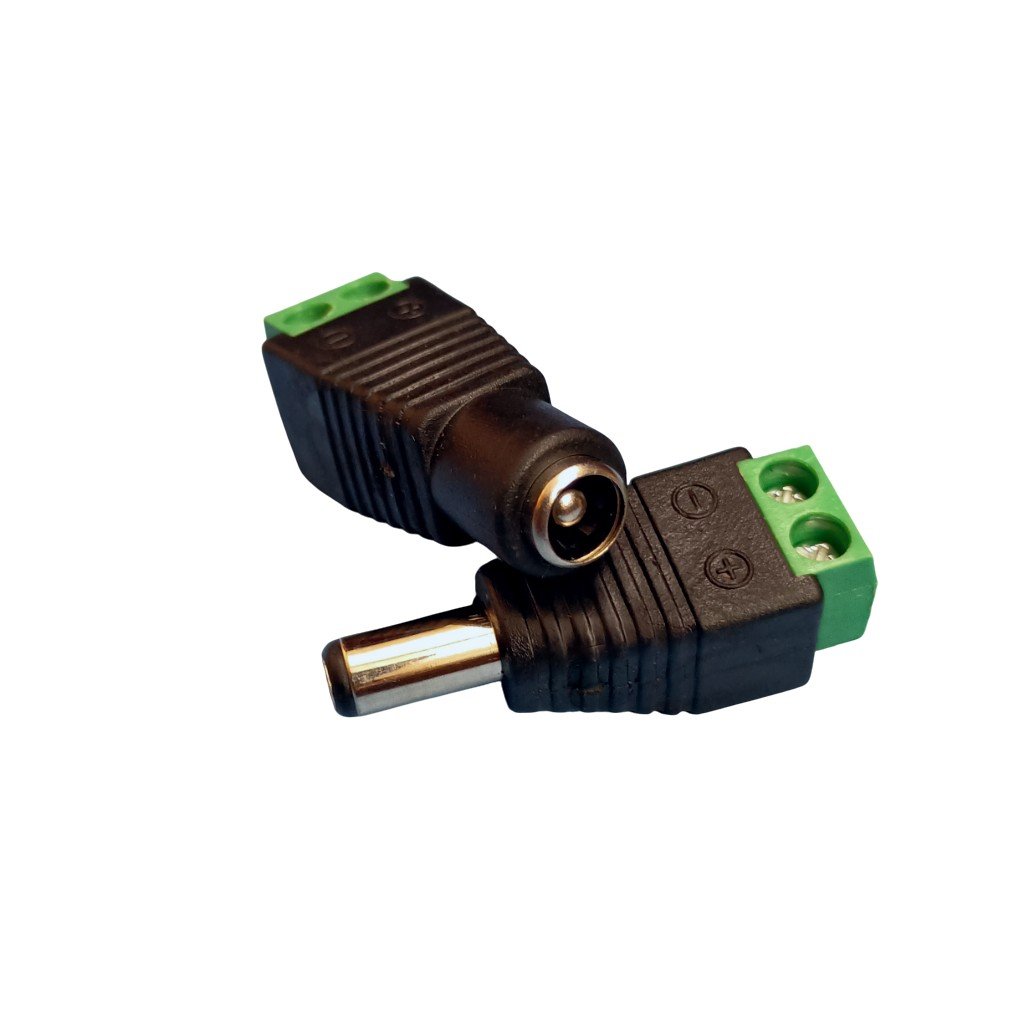 efillooc dc 5.5x2.5mm jack male female w terminal