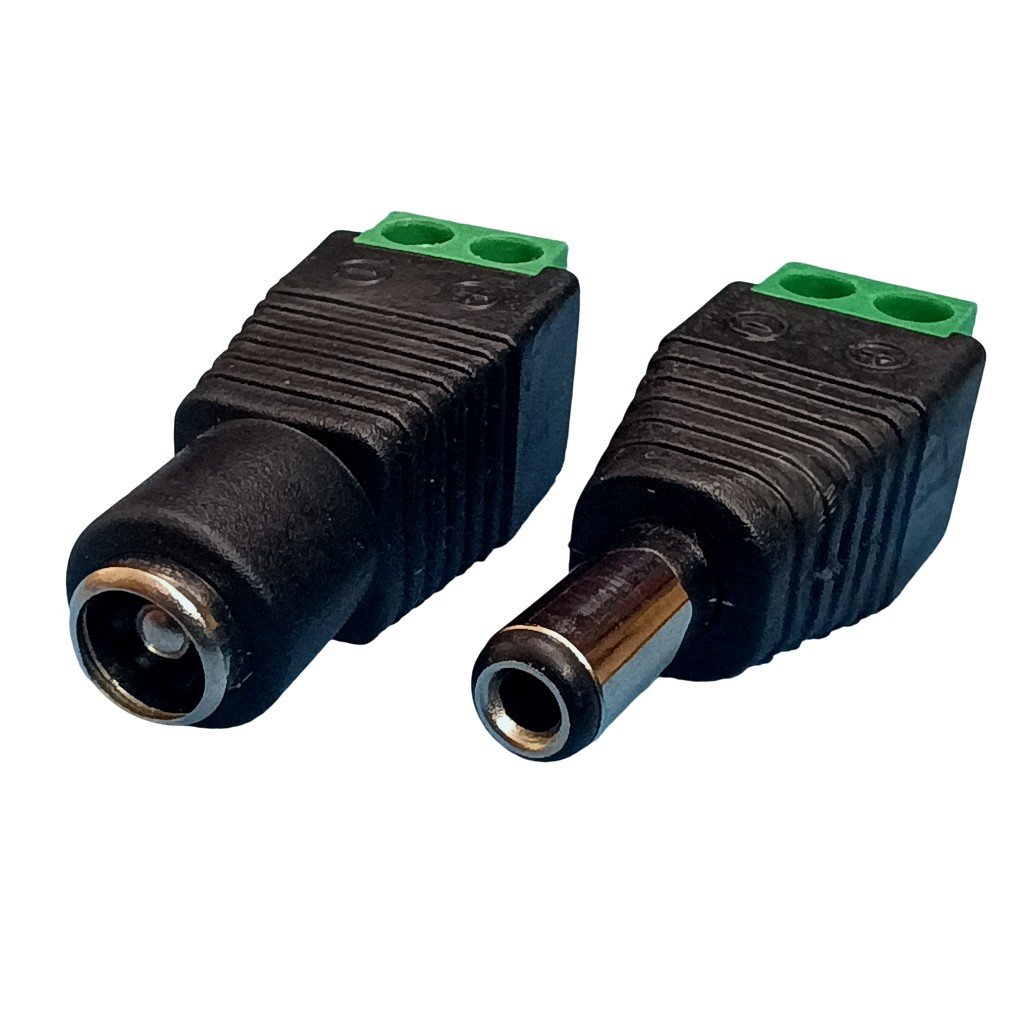 efillooc dc 5.5x2.5mm jack male female w terminal