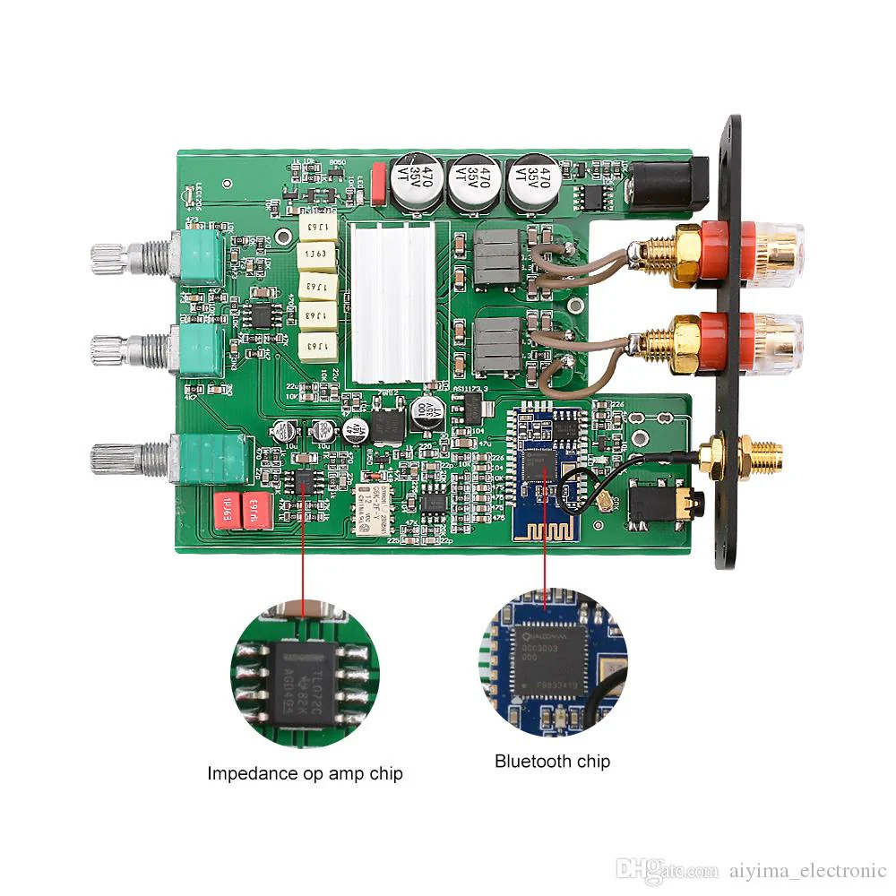 efillooc brzhifi tp3116 mini 50wx2 bt5.0 amplifier