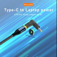 efillooc usb-c to dc pd 100w converter plug