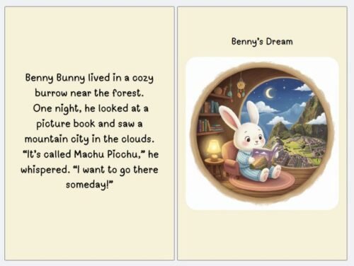 Benny Bunny's Dream Trip to Machu Picchu- efillooc