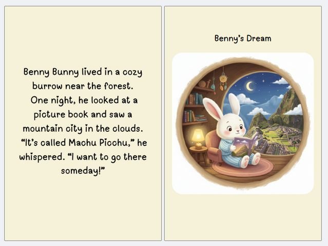 Benny Bunny's Dream Trip preview- efillooc a Benny Bunny's Dream Trip to Machu Picchu- efillooc