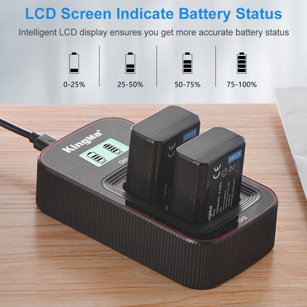 kingma bm-058 for sony NP-fw50 battery charging