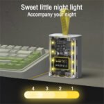 3x18650 power bank case wit led light yellow