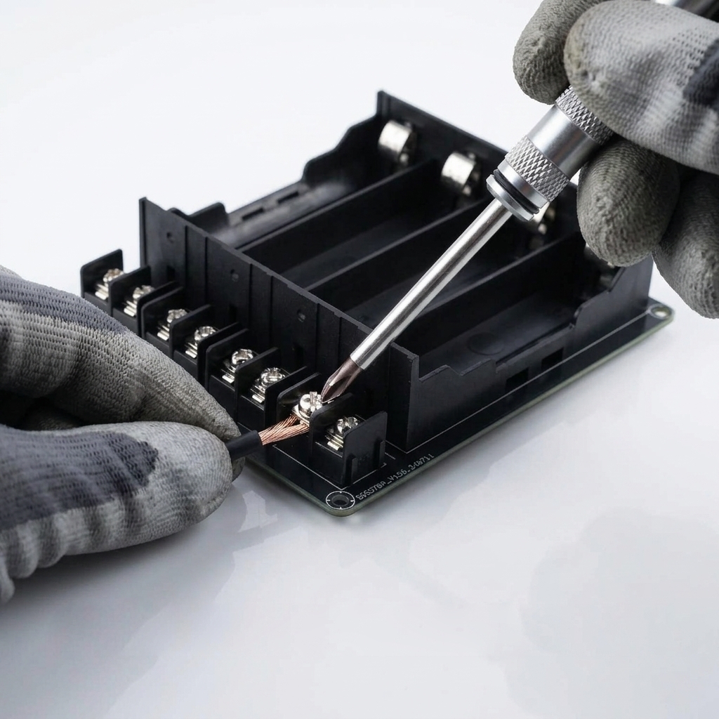 efillooc 4 cell 18650 battery box holder series parallel connection