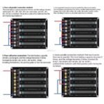 efillooc 4 cell 18650 battery box holder series parallel connection
