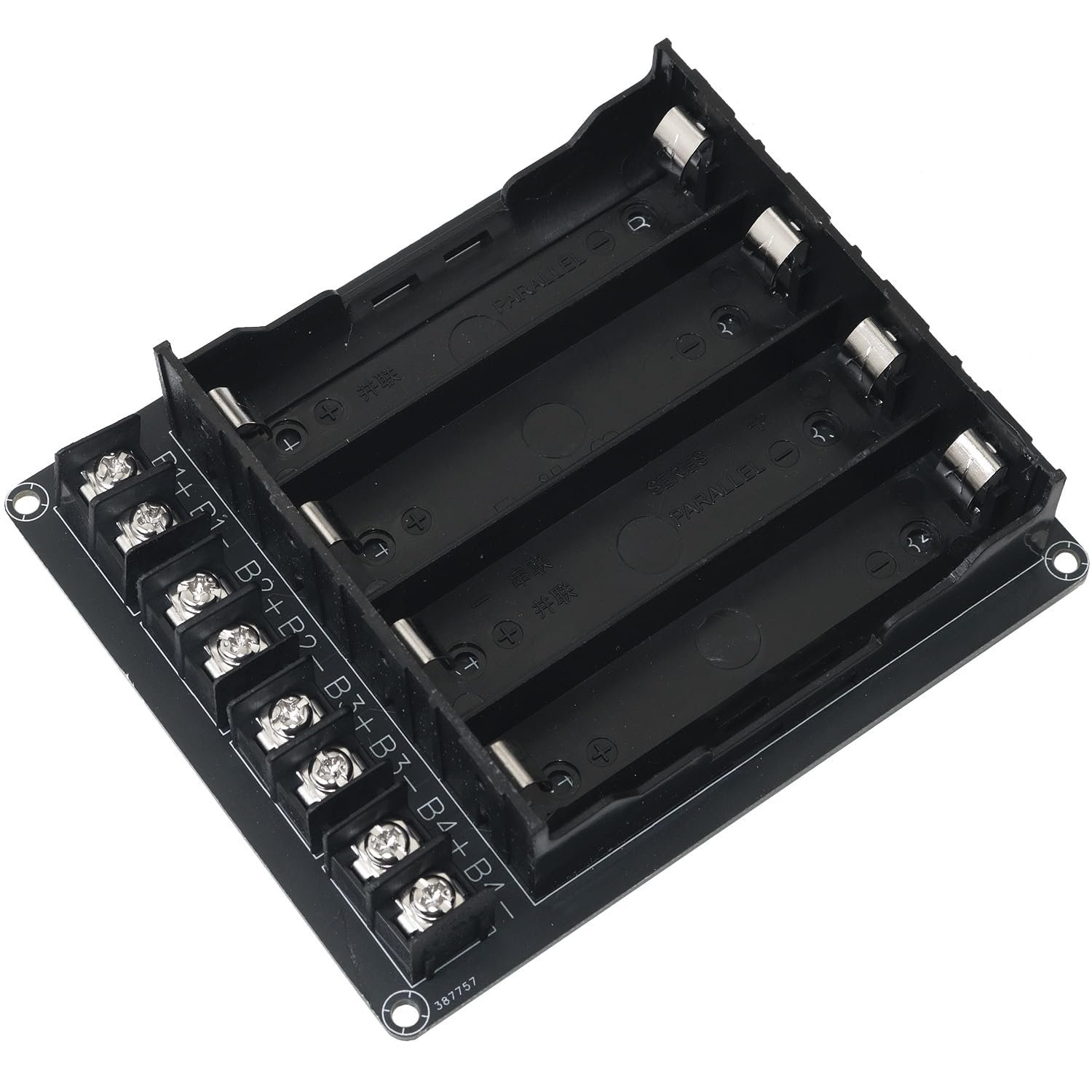 efillooc 4 cell 18650 battery box holder series parallel connection