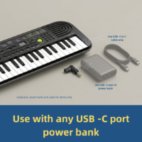 efillooc usb c to dc conveter for casio sa-47 ctk-1200 sa-76