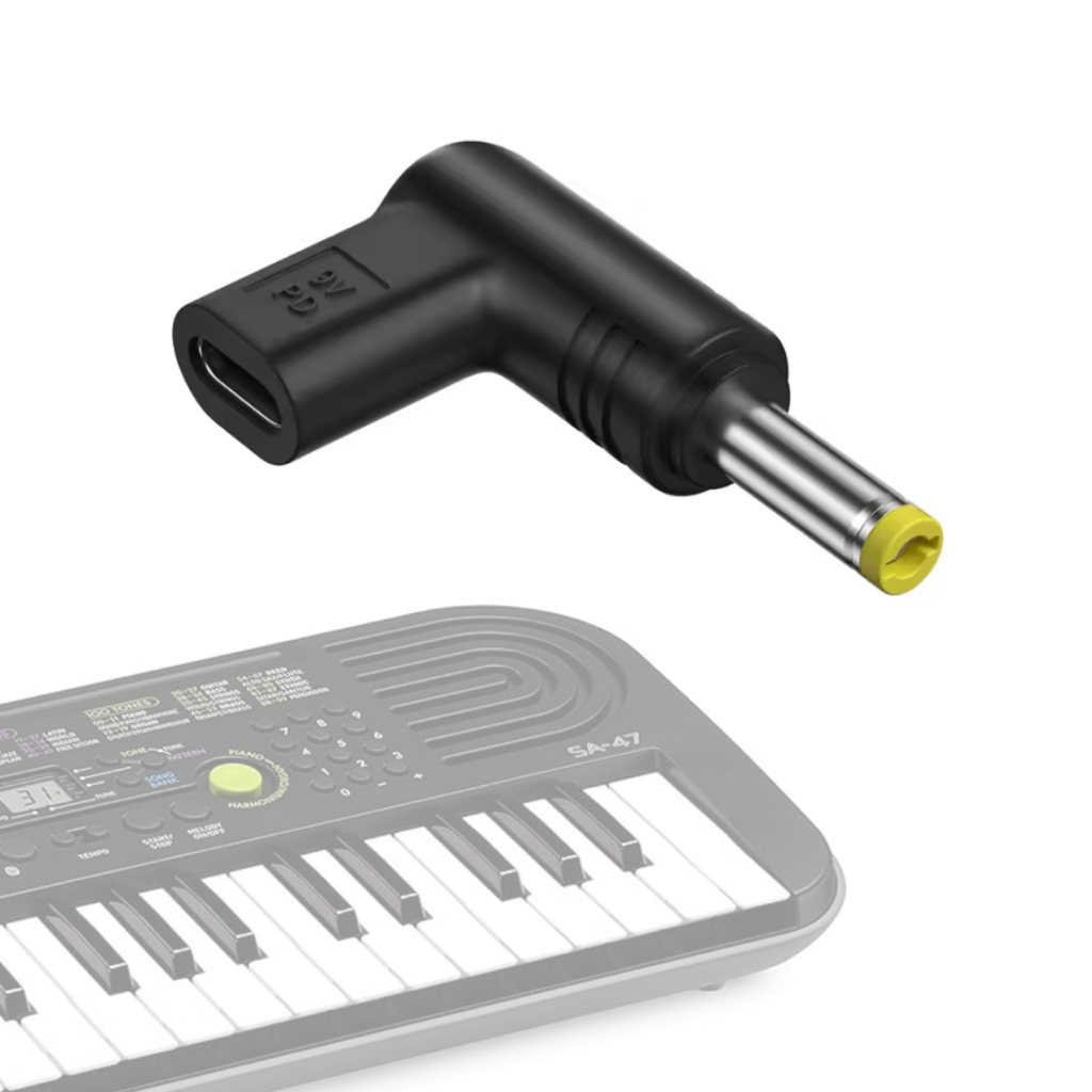 efillooc usb c to dc conveter for casio sa-47 ctk-1200 sa-76