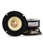 efillooc 3 inch speaker unit round for diy speaker box monitor yellow