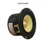 efillooc 3 inch speaker unit round for diy speaker box monitor yellow