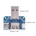 efillooc usb header board breakout usb-c micro female (4) efillooc 4 way usb header board breakout usb-c micro female