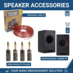 efillooc 3 inch speaker unit round for diy speaker box cabinet wire banana plug